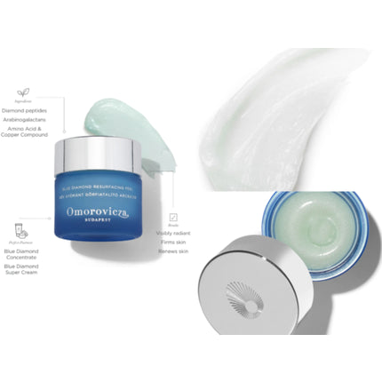 Exfoliant Față, Omorovicza, Blue Diamond Peel, albastru