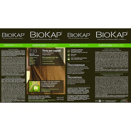 Vopsea de păr, BioKap Nutricolor Sensitive, blond auriu 7.33