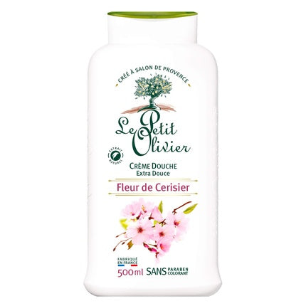 Crema de duș Le Petit Olivier, Extra Soft, Flori de Cireș, 500ml