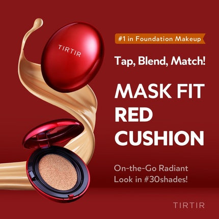 Tirtir Mask Fit Red Cushion Foundation - Acoperire Completă, Finisaj Glass Skin