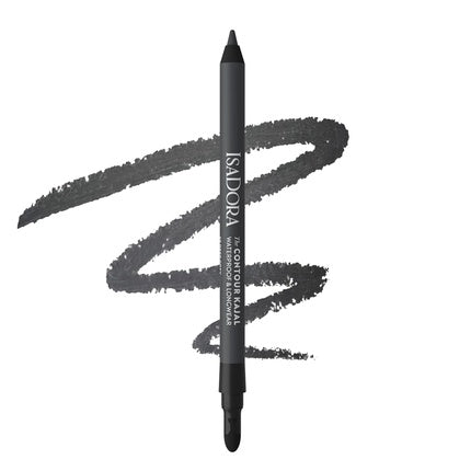 IsaDora Perfect Contour Kajal Black Eyeliner Pencil pentru Smokey Eyes - Pigmentat și Hypoalergenic