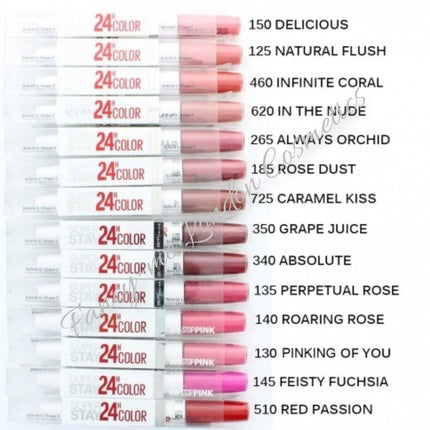 Maybelline Superstay 24 Hour Lip Color, 10 ml, roz
