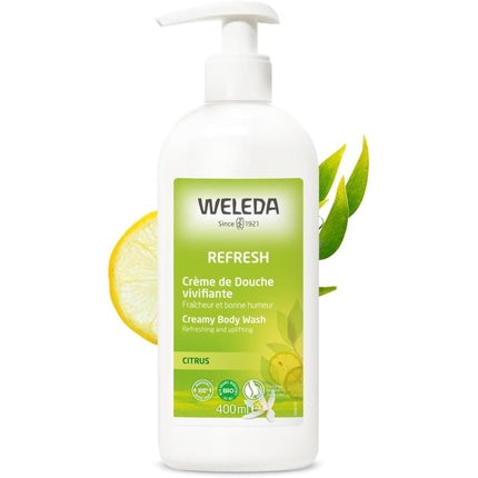 Cremă de duș revitalizantă cu citrice, Weleda, 400 ml