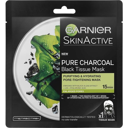 Garnier SkinActive Moisture Bomb Tissue Mask, Hârtie cu Ceai Verde și Rodie, 32g