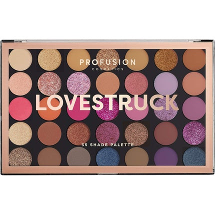Paletă farduri de pleoape, Profusion Cosmetics Lovestruck, 35 nuanțe, multicolor