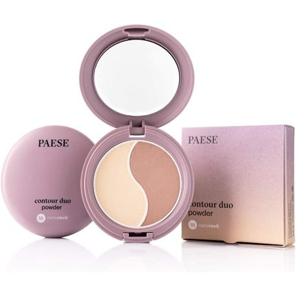 Pudră Duo Contur, Paese Cosmetics, Nanorevit, 4.5g