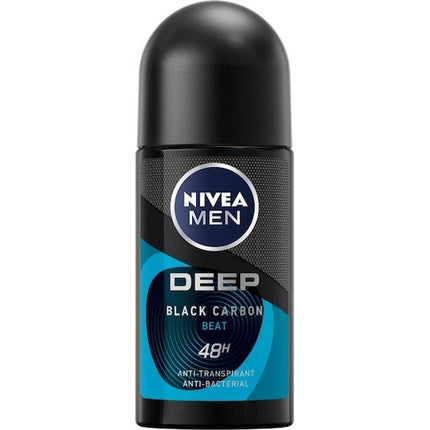 Rulou Antiperspirant Nivea Men Deep Black Carbon, 50ml, negru