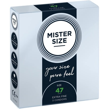 Prezervative Mister Size 47mm, extra subțiri, lubricate