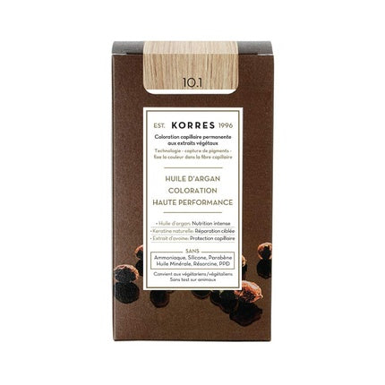 Vopsea de păr, Korres, Argan Oil, 10.1 Castaniu, 145ml