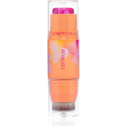 Ruj de obraji iluminant Catrice Seeking Flowers Berrylicious, cu perie integrată, 7g