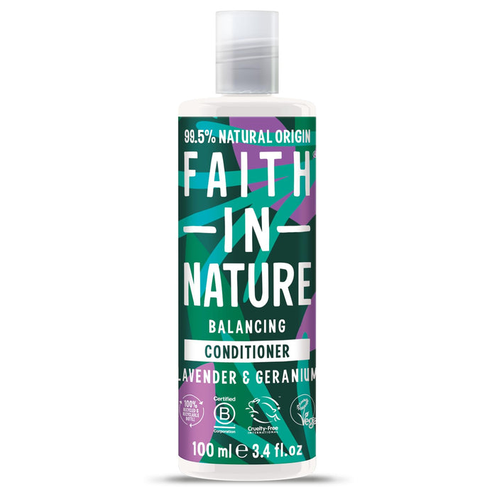 Balsam de păr Faith In Nature Lavender & Geranium, echilibrant, 100 ml