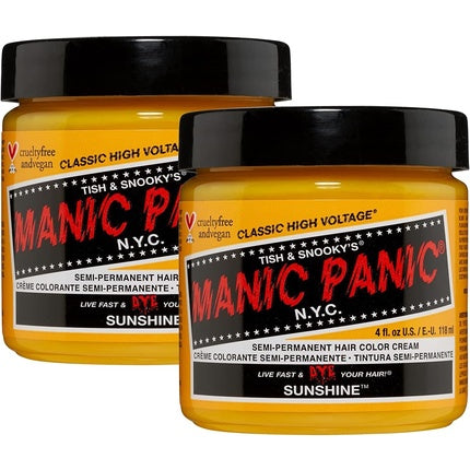 Vopsea de păr semi-permanentă, Manic Panic, Sunshine, vegană