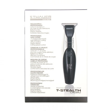 Mașină de tuns păr, Xanitalia T-Stealth, negru, cu display digital