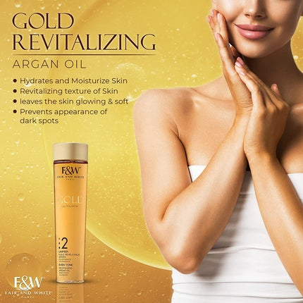 Ulei de corp, Fair & White, Gold, revitalizant
