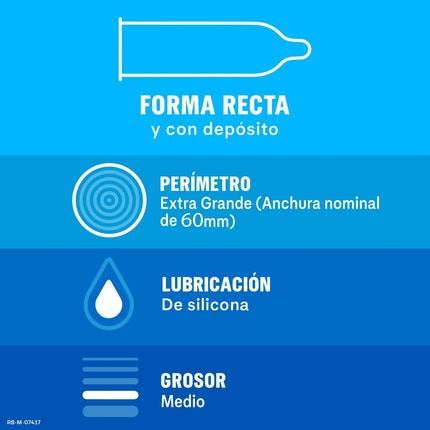 Prezervative Durex Natural XL, albastru, 144 buc