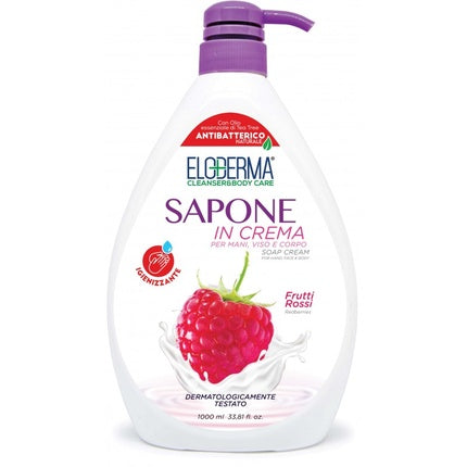 Eloderma Săpun Lichid Antibacterian cu Fructe de Pădure, 1000 ml
