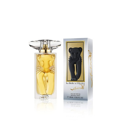 Salvador Dali La Belle et L'Ocelot Eau de Parfum Spray pentru femei, 30ml, sticlă cu design leopard, auriu