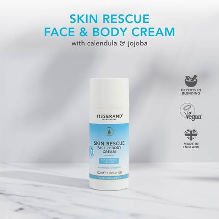 Crema de față și corp Tisserand Aromatherapy Skin Rescue cu Calendula & Jojoba, 138 g