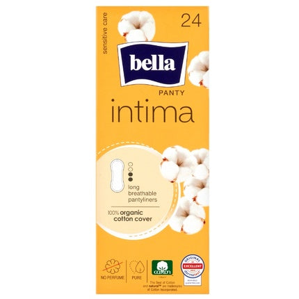 Pantilini igienici Bella Intima, marimea L, ambalaj 24 bucăți, cu acoperire din bumbac organic