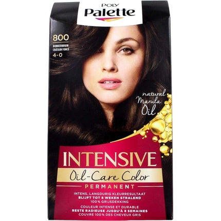 Vopsea de par, Schwarzkopf, Poly Palette 800, saten inchis
