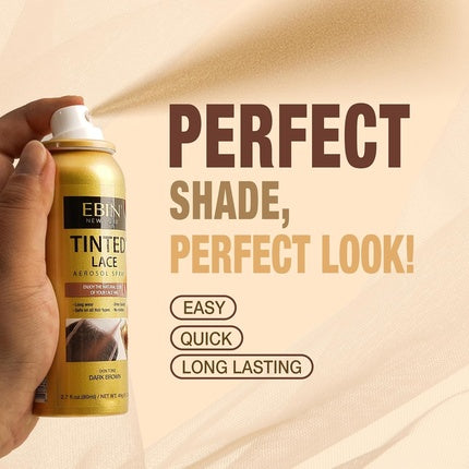 Spray colorat, Ebin, Tinted Lace, bej natural, 80ml