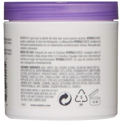 Masca păr, Matrix, Hydrasource, mov 150ml