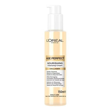 L'Oréal Paris Age Perfect, Cremă de curățare nutritivă cu colagen, 150 ml