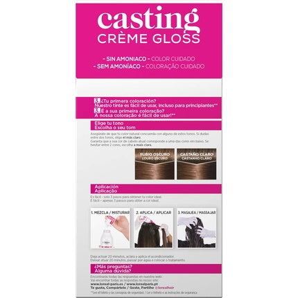 Vopsea de păr L'Oreal, Casting Creme Gloss, Blond Închis