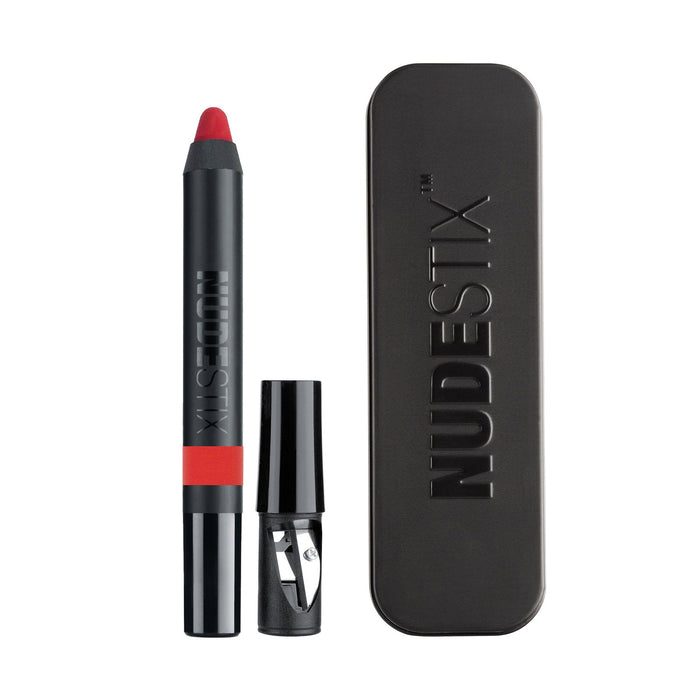 Balsam pentru buze și obraji 2-în-1 Nudestix Intense Matte, nuanța Stiletto, 2,8 g