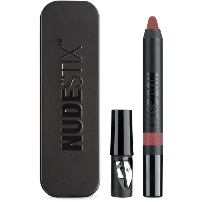 Creion de buze și fard de obraz 2-în-1 Nudestix Intense Matte, nuanța Purity, 2,5 g