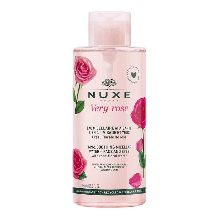 Apă micelară Nuxe Very Rose, pentru toate tipurile de piele, 750 ml