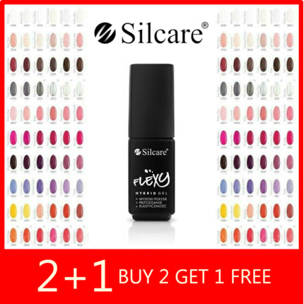 Lac unghii, Silcare, Flexy Hybrid UV, multicolor