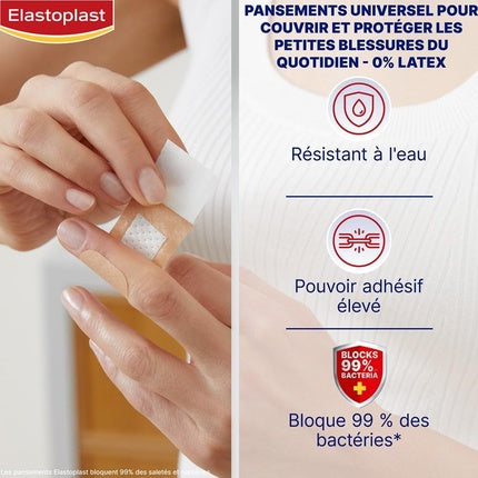 Elastoplast Universal Dressing, Plastru medical, 40 bucăți, alb