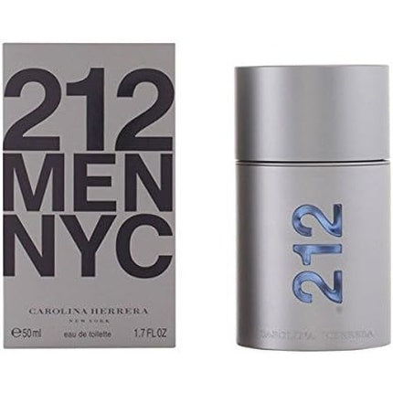 Eau de Toilette Carolina Herrera 212 Men NYC, 50ml, argintiu
