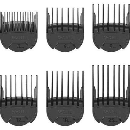 Set de piepteni distanțieri Wahl Professional Slide-On Comb Set, 6 buc., 3–25 mm