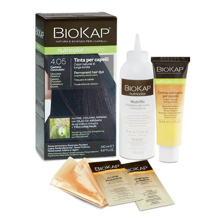 Vopsea păr, Biokap Nutricolor Del 4.05 Castaniu