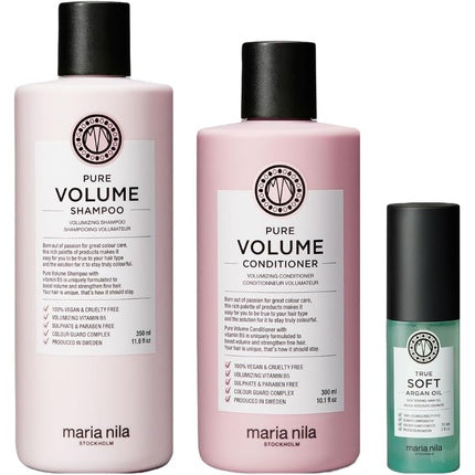 Set îngrijire păr, Maria Nila Pure Volume, vitamine, păr fin