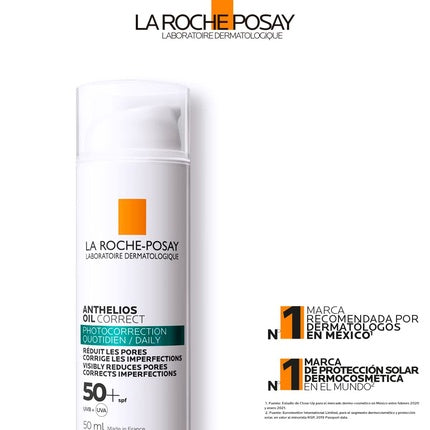 Crema protectie solara, La Roche-Posay, Anthelios Oil Correct SPF50+, 50ml