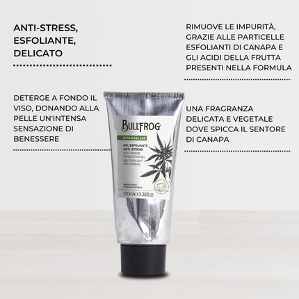 Gel de curățare exfoliant Bullfrog Anti-Stress, 100ml
