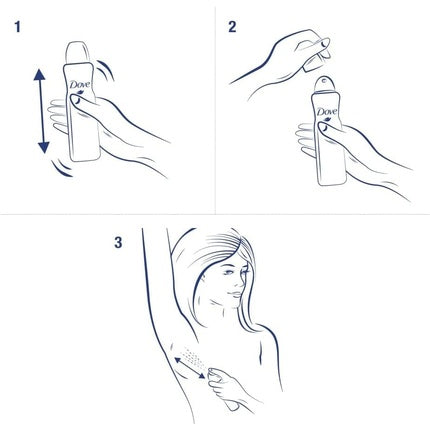 Deodorant aerosol, Dove, Invisible Care, 250 ml