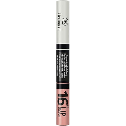 Gloss buze Dermacol 16H Lip Colour Longlasting Lip Gloss - Culoare nude