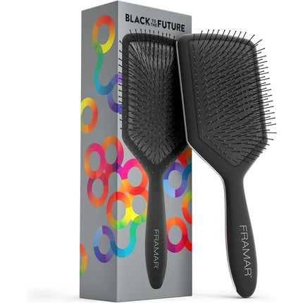Framar Detangler Hair Brush for Women - Black, Perie detanjor pentru păr lung și subțire