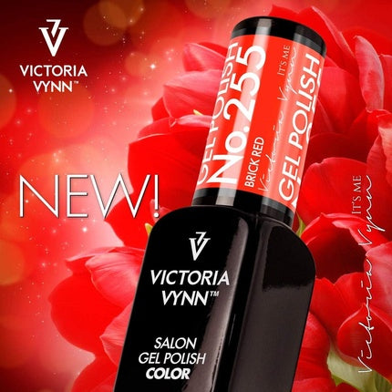 Gel Polish Victoria Vynn No.255 Brick Red, culoare roșu cărămidă, volum 40ml