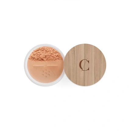 Pudră Minerală Organică, Couleur Caramel, Base 25 Orange Beige, Ambalaj din Lemn
