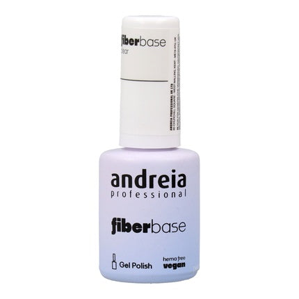 Gel Polish Andreia Fiber Base Clear Hema Free Vegan 105 Ml
