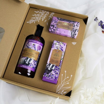 Set Cadou pentru Îngrijirea Corpului, The English Soap Company, Lavandă, 190 g