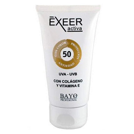 Cremă Colorată Zilnică, Bayo Professional Exeer Activa, SPF 50, Colagen & Vitamina E, 50ml