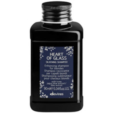 Șampon Davines Heart Of Glass Silkening, 90 ml, sticlă neagră
