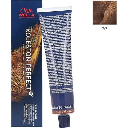 Vopsea de par, Wella, Koleston Perfect Me+ KP Deep Browns, 7/7 Saten Mediu Blond