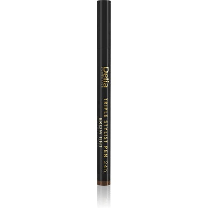 Creion sprâncene, Delia Cosmetics, Triple Pen, maro